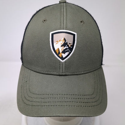 KÜHL Trucker Hat Green One Size Snapback Mesh Mountain Shield Patch Peak Hiking
