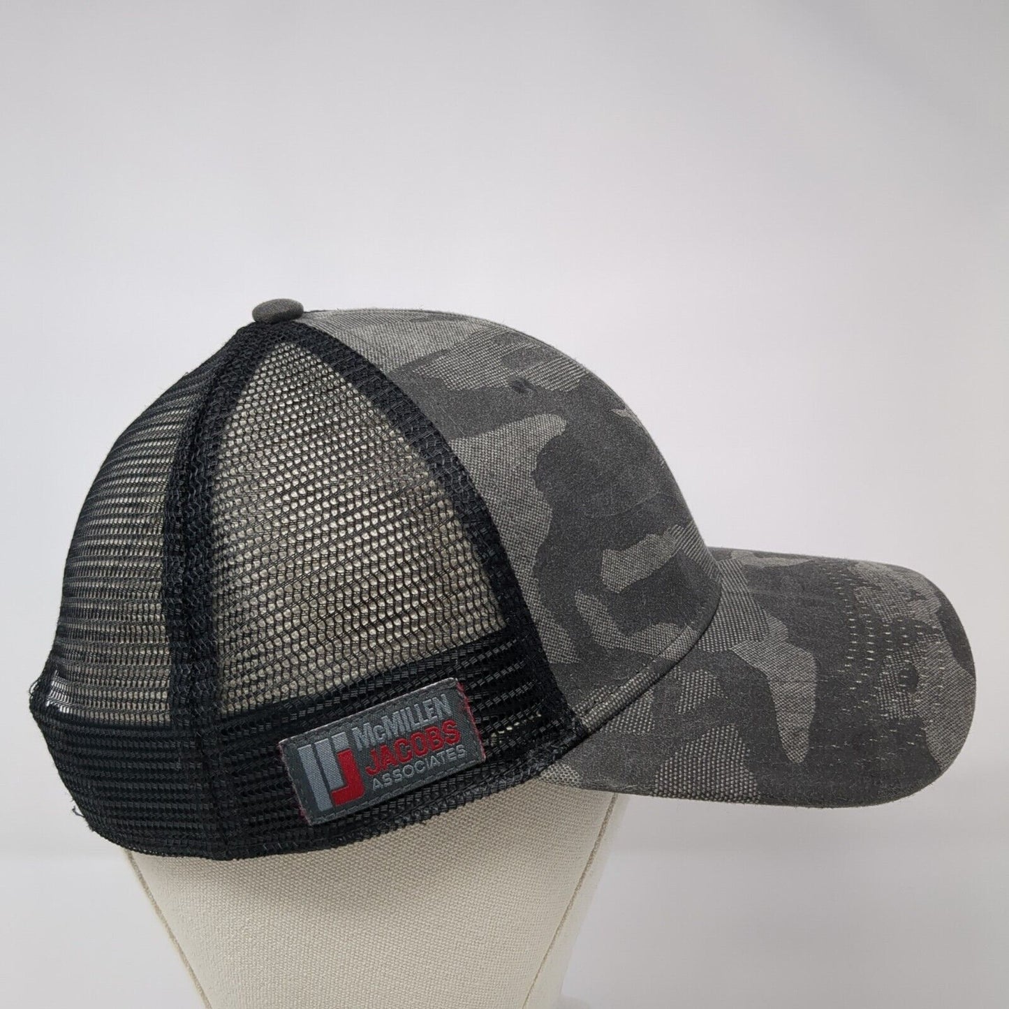 Mcmillen Jacobs Associates Snapback Trucker Hat Camo OSFM Mesh Back