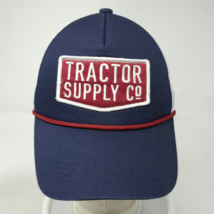 Outdoor Cap Tractor Supply Co Trucker Hat Blue One Size Rope Mesh Patch Snapback
