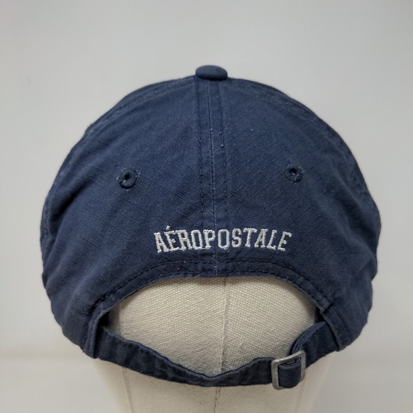 Aeopostale Slideback Hat Blue One Size Adjustable Vent Holes 6 Panel
