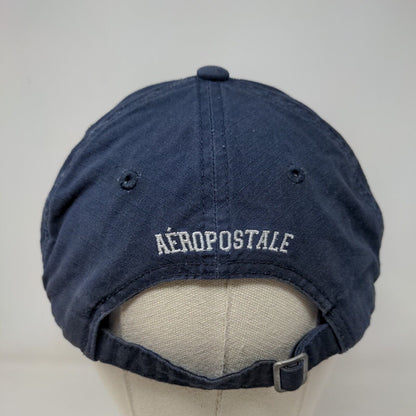 Aeopostale Slideback Hat Blue One Size Adjustable Vent Holes 6 Panel