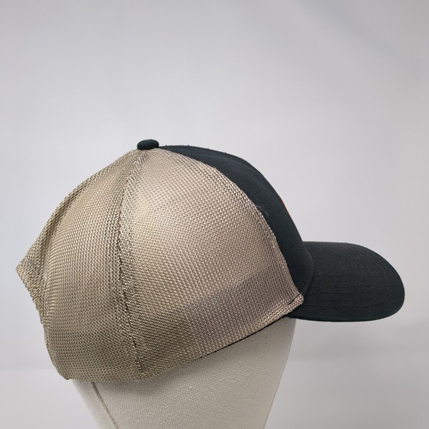Vortex Snapback Trucker Hat Gray One Size Adjustable Mesh Back 6 Panel