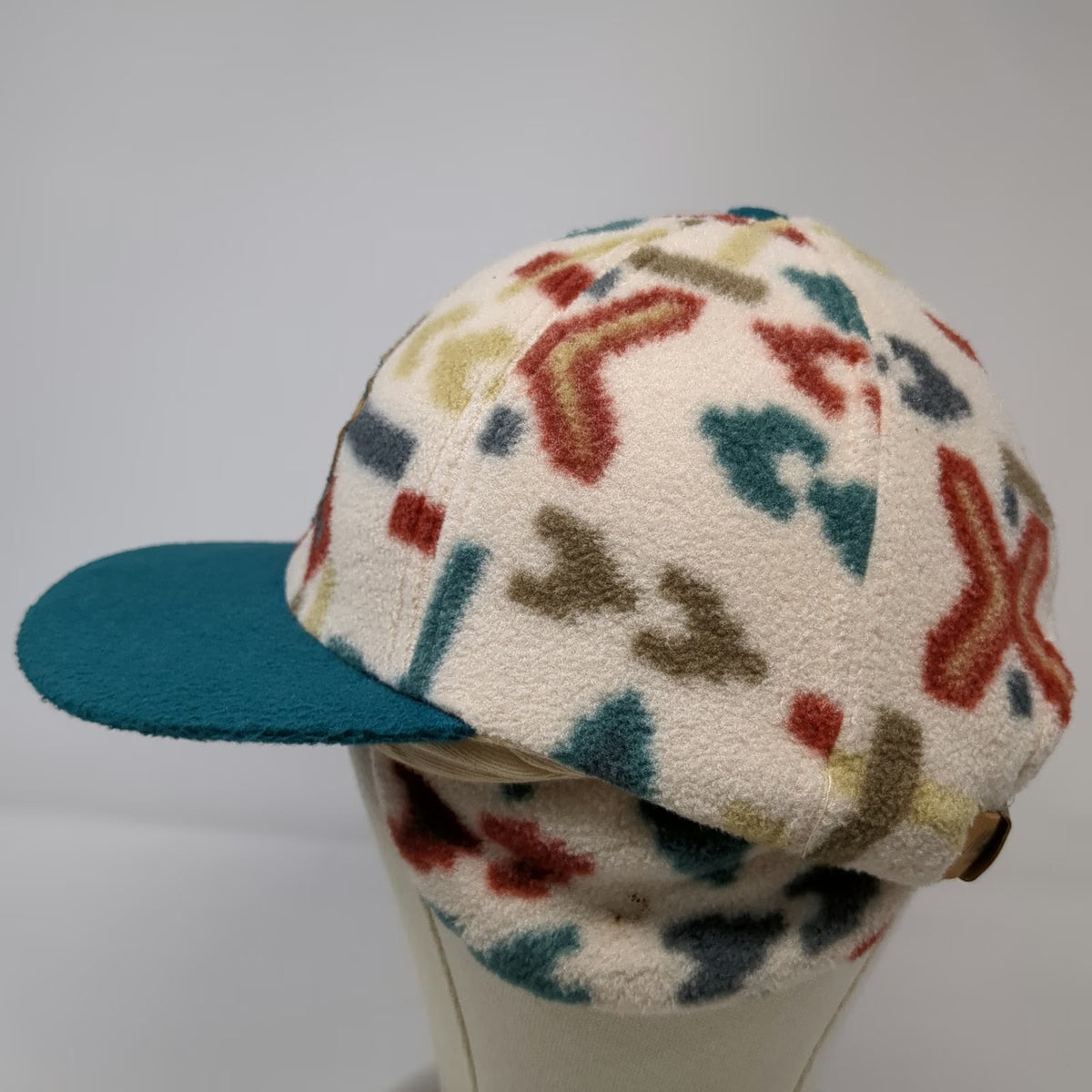 Merkley Headgear Baseball Cap White One Size Fleece Southwestern Sun Valley Hat