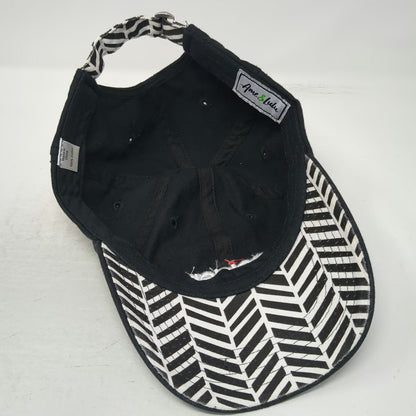 Ame & Lulu Geiger Baseball Cap Black One Size Chevron Underbrim Strapback Hat