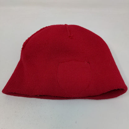 Indiana US Youth Soccer Boy's Knit Beanie Hat Cap Red Embroidered Logo