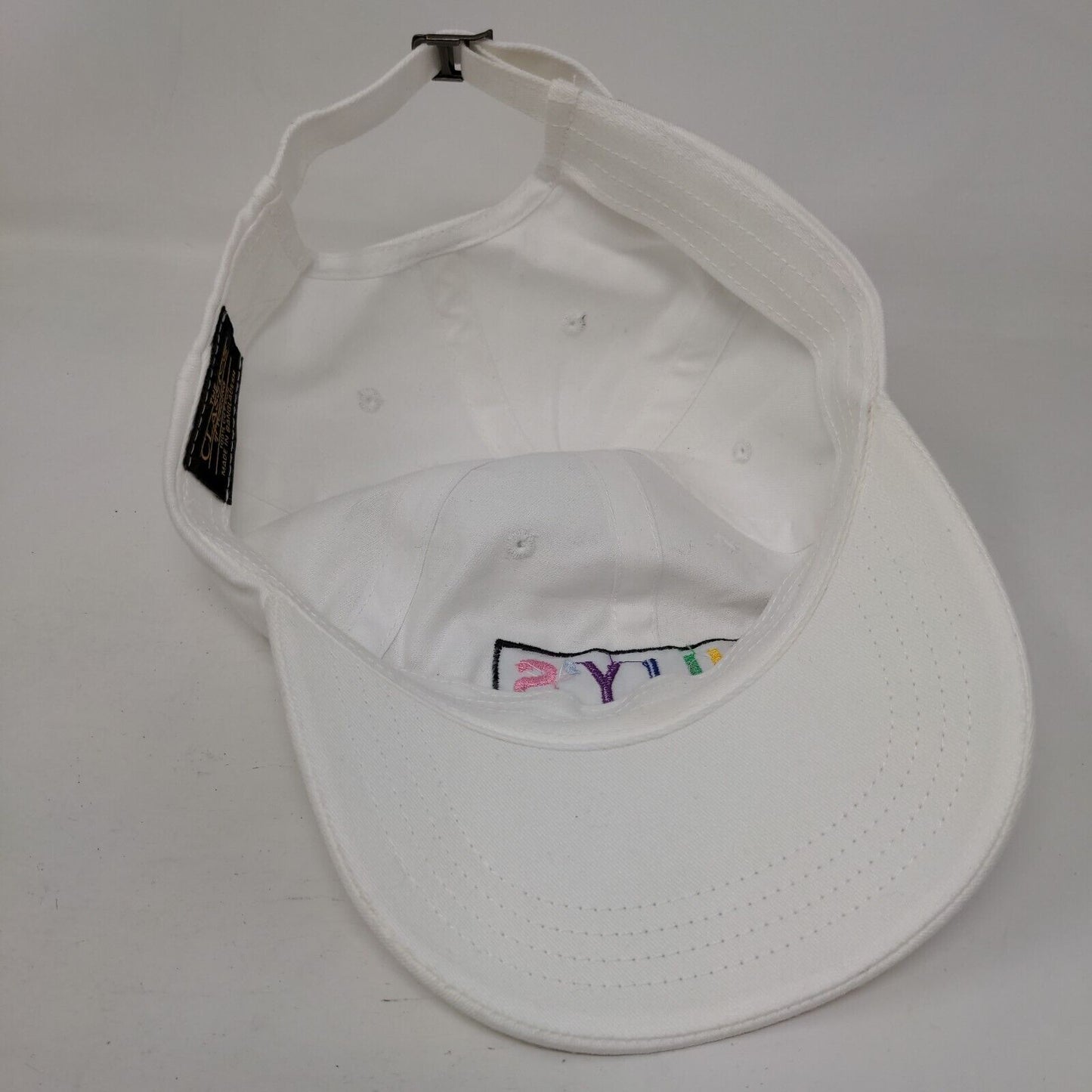 Milly's Empanada Factory Slideback Hat White One Size Embroidered