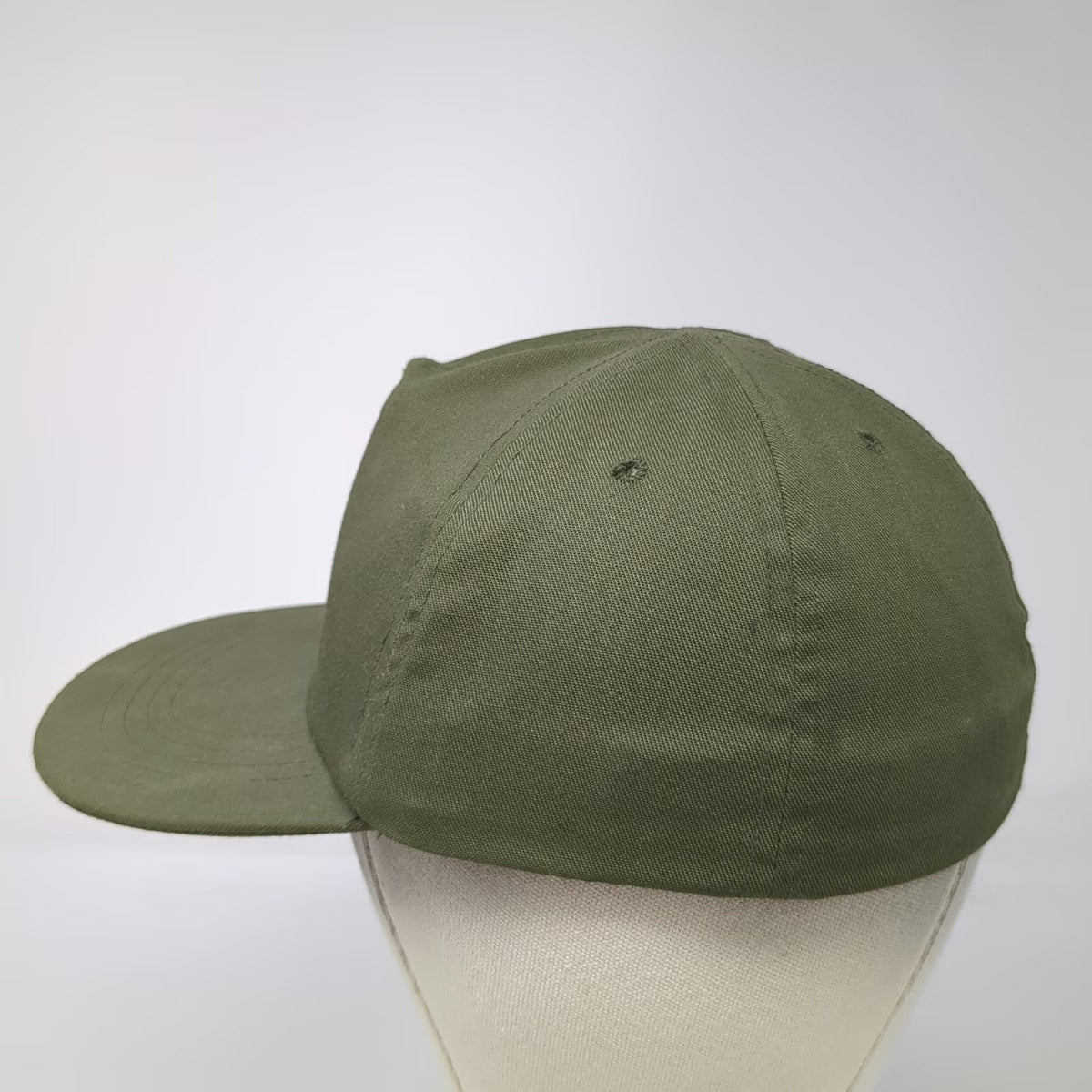 M&B Headwear Co Cap Green 7 Fitted Hot Weather Military US Army Hat Vintage