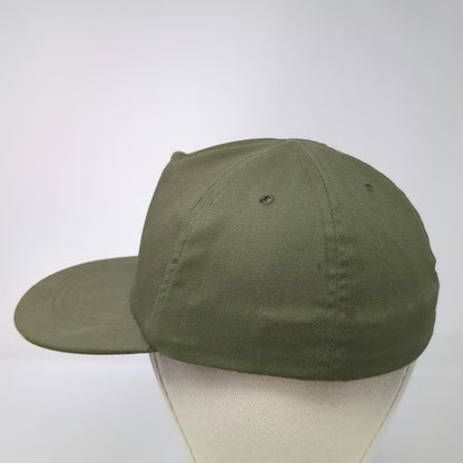 M&B Headwear Co Cap Green 7 Fitted Hot Weather Military US Army Hat Vintage
