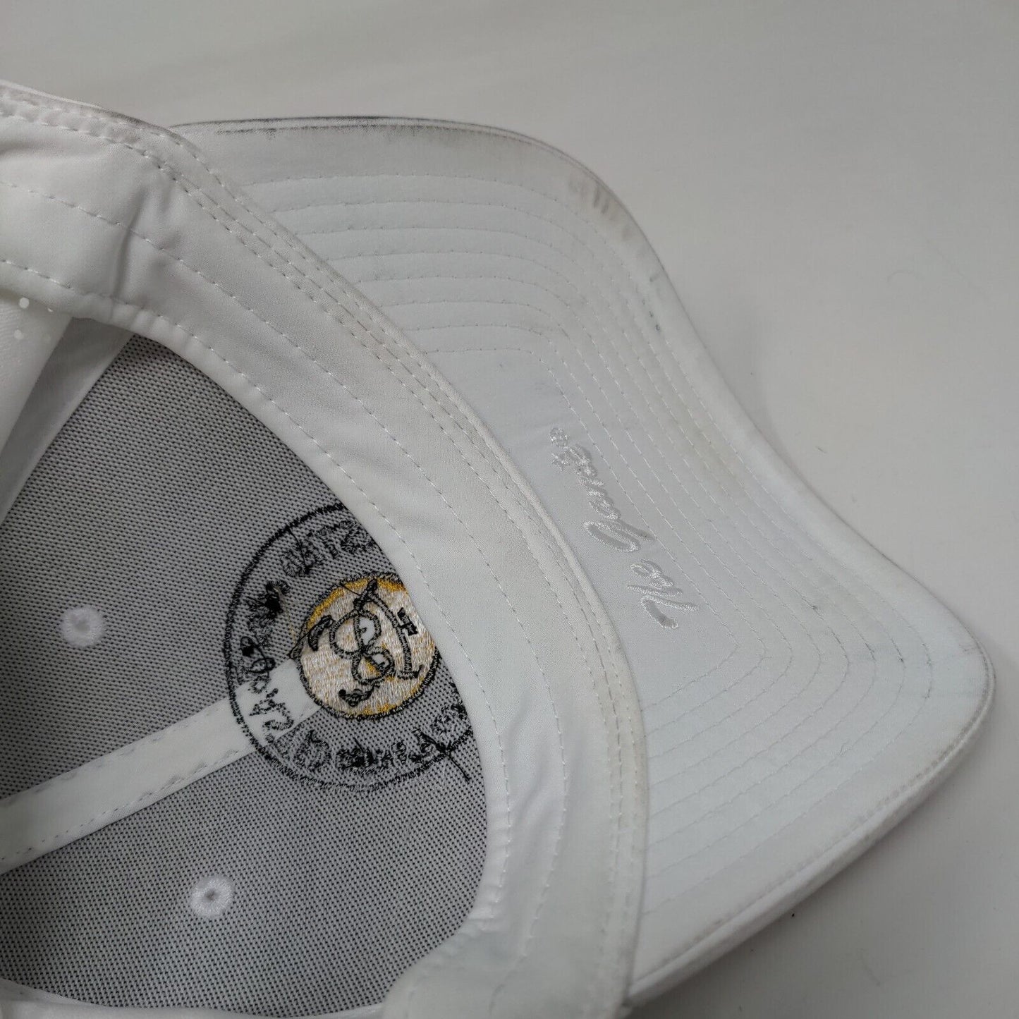 Gettin' Toasted Strapback Hat White OSFM Embroidered Breathable The Game