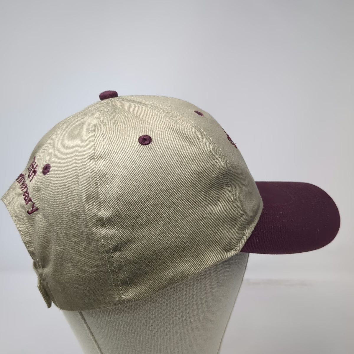 Otto Baseball Cap Beige Red One Size Owyhee Dam 75th Anniversary Strapback Hat