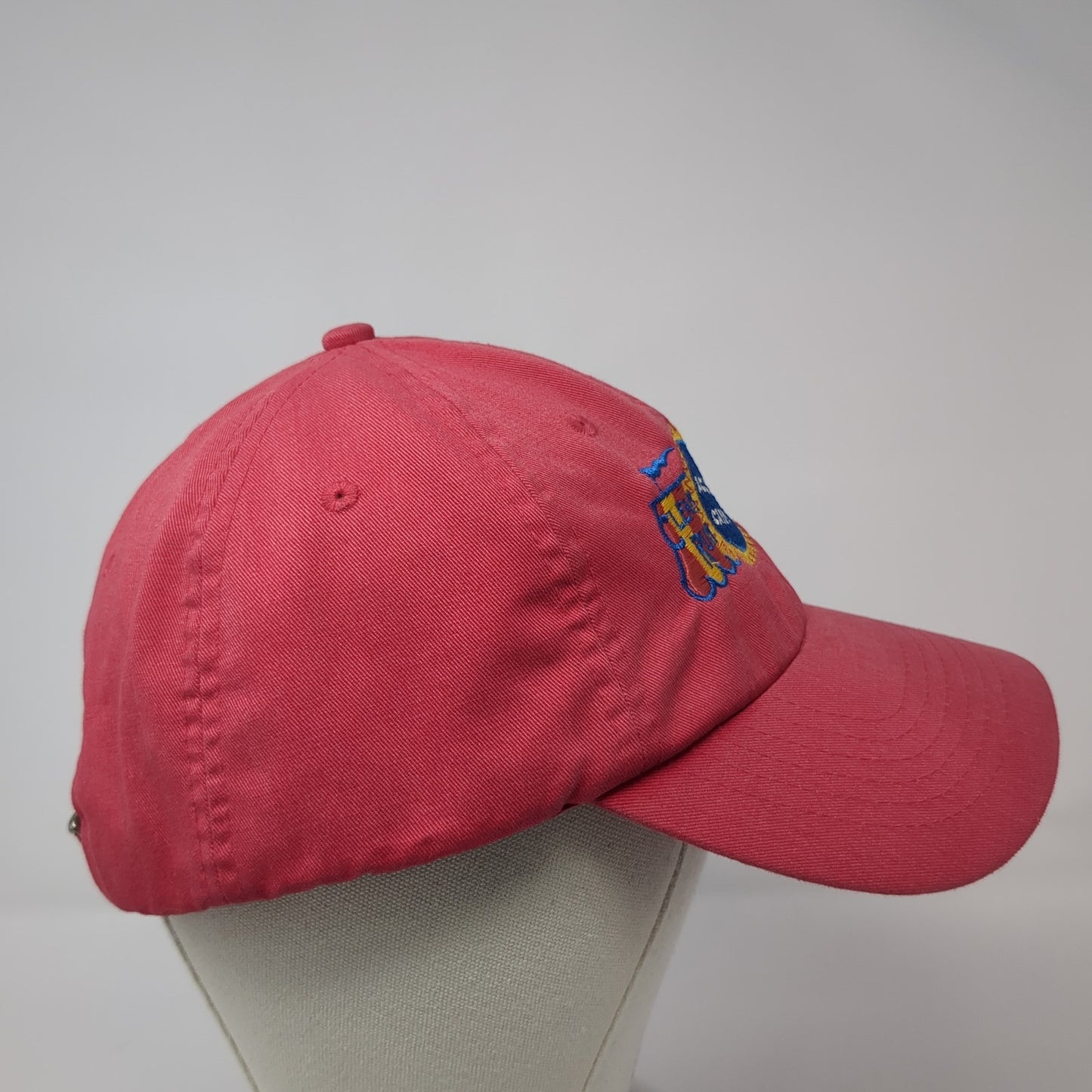 Agility Camps Slideback Hat Red One Side Embroidered HeadShots KC Caps