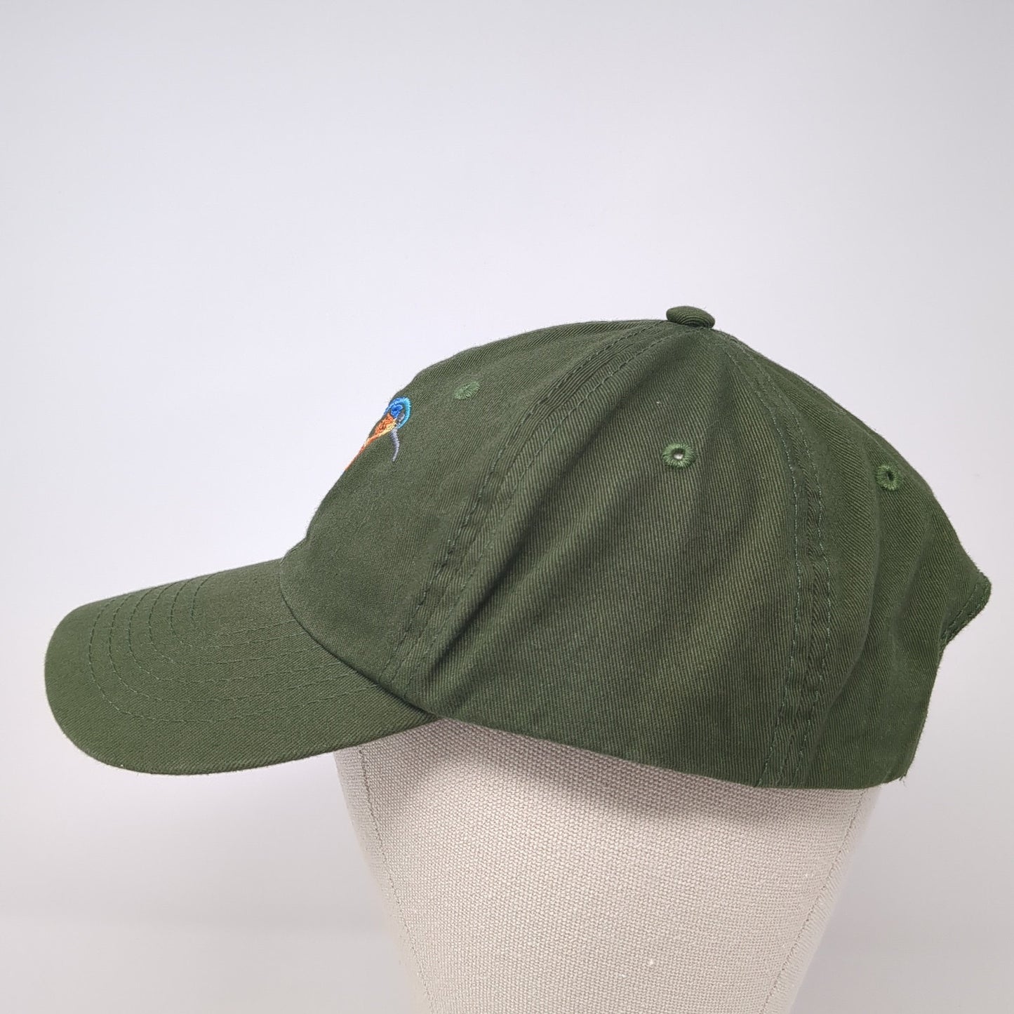 Hummingbird Slideback Hat Green One Size Adjustable Embroidered Dalix