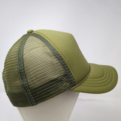 Habitat Trucker Hat Green One Size Smokey Bear Rope Mesh Back Snapback hat