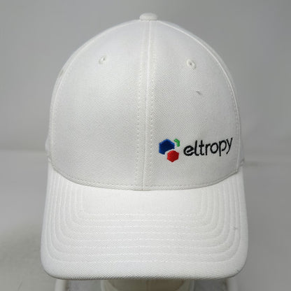 Port Authority Baseball Cap White One Size Eltropy Logo Strapback Polyester Hat