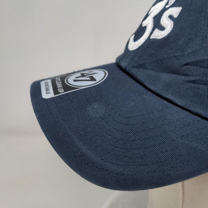 3's Slideback Hat Blue OSFA Adjustable Embroidered Solid '47 Clean Up