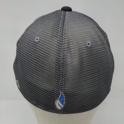 Ignite Fitted Trucker Hat Black S/M Mesh Back Breathable Pacific Headwear