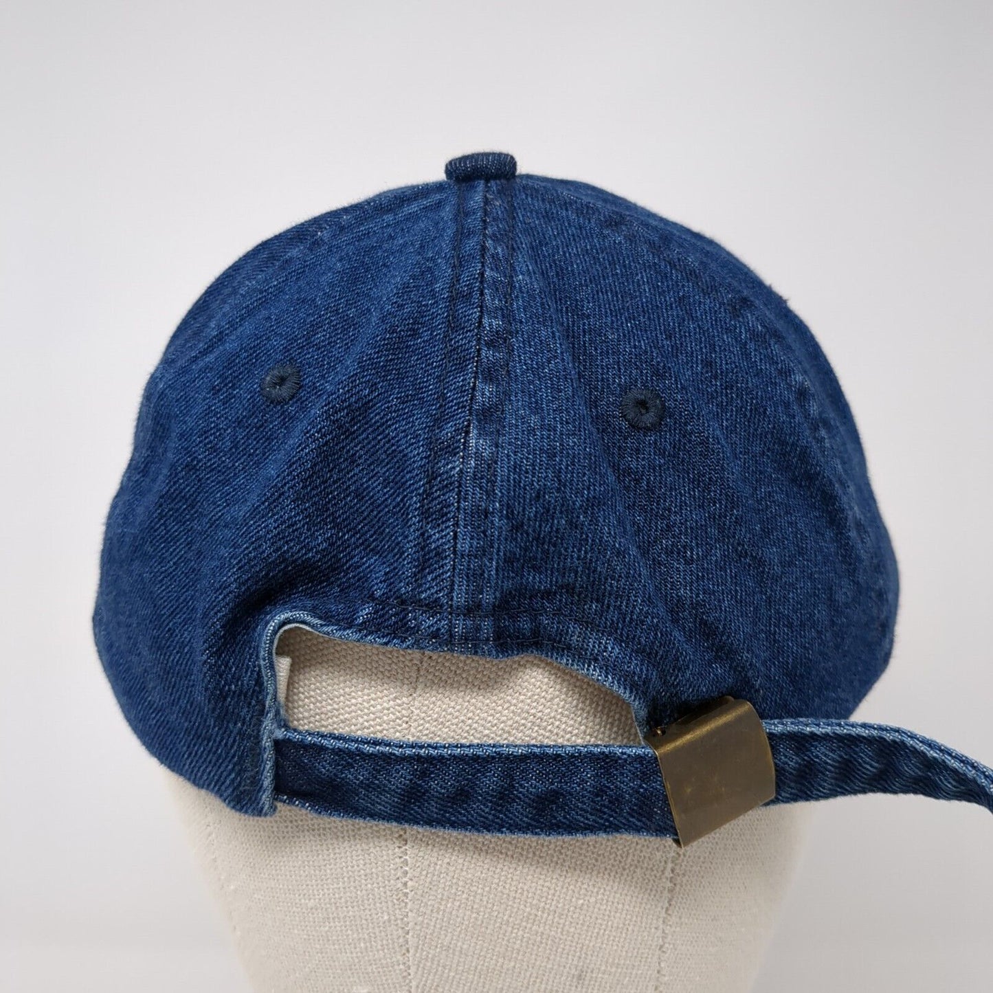 Unbranded Slideback Hat Blue Denim One Size Adjustable 6 Panel Blank