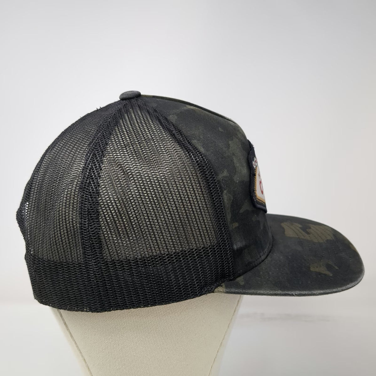 Cinch Trucker Hat Black Camo One Size Mesh Original Jean Co Logo Patch Snapback