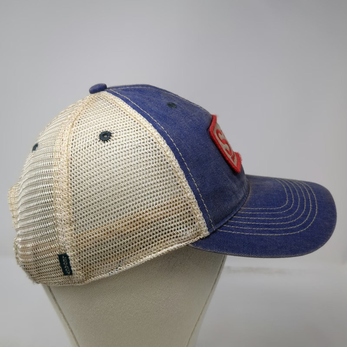 Legacy Saloon #10 Deadwood SD Blue Trucker Hat One Size Mesh Snapback Patch