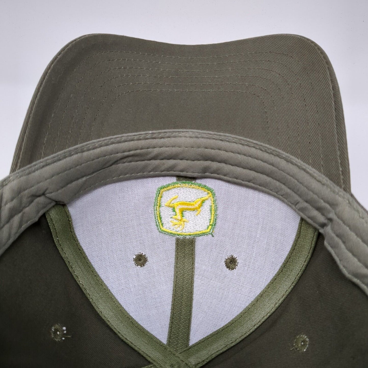 John Deere Snapback Hat Gray One Size Adjustable Embroidered 6 Panel