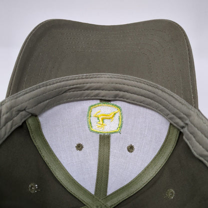 John Deere Snapback Hat Gray One Size Adjustable Embroidered 6 Panel