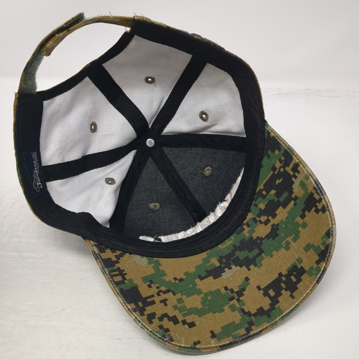 Jacobson Hat Baseball Cap Brown Digital Camo One Size Knoebels Strapback Hat