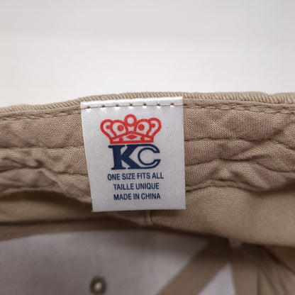 Hacker Strapback Hat Tan One Size Adjustable Embroidered 6 Panel KC Caps
