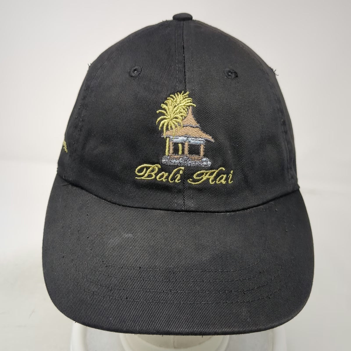 Ahead Bali Hai Las Vegas Baseball Cap Black OSFM Adjustable Slideback Hat Tiki