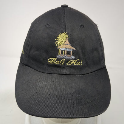 Ahead Bali Hai Las Vegas Baseball Cap Black OSFM Adjustable Slideback Hat Tiki