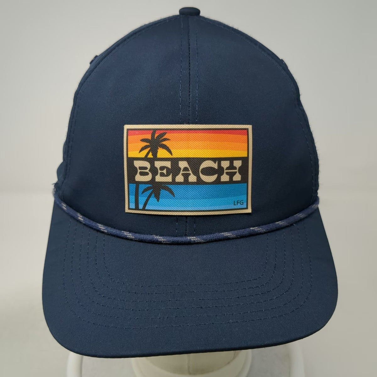 Imperial Baseball Cap Blue One Size Rope Sunset Beach Performance Polyester Hat