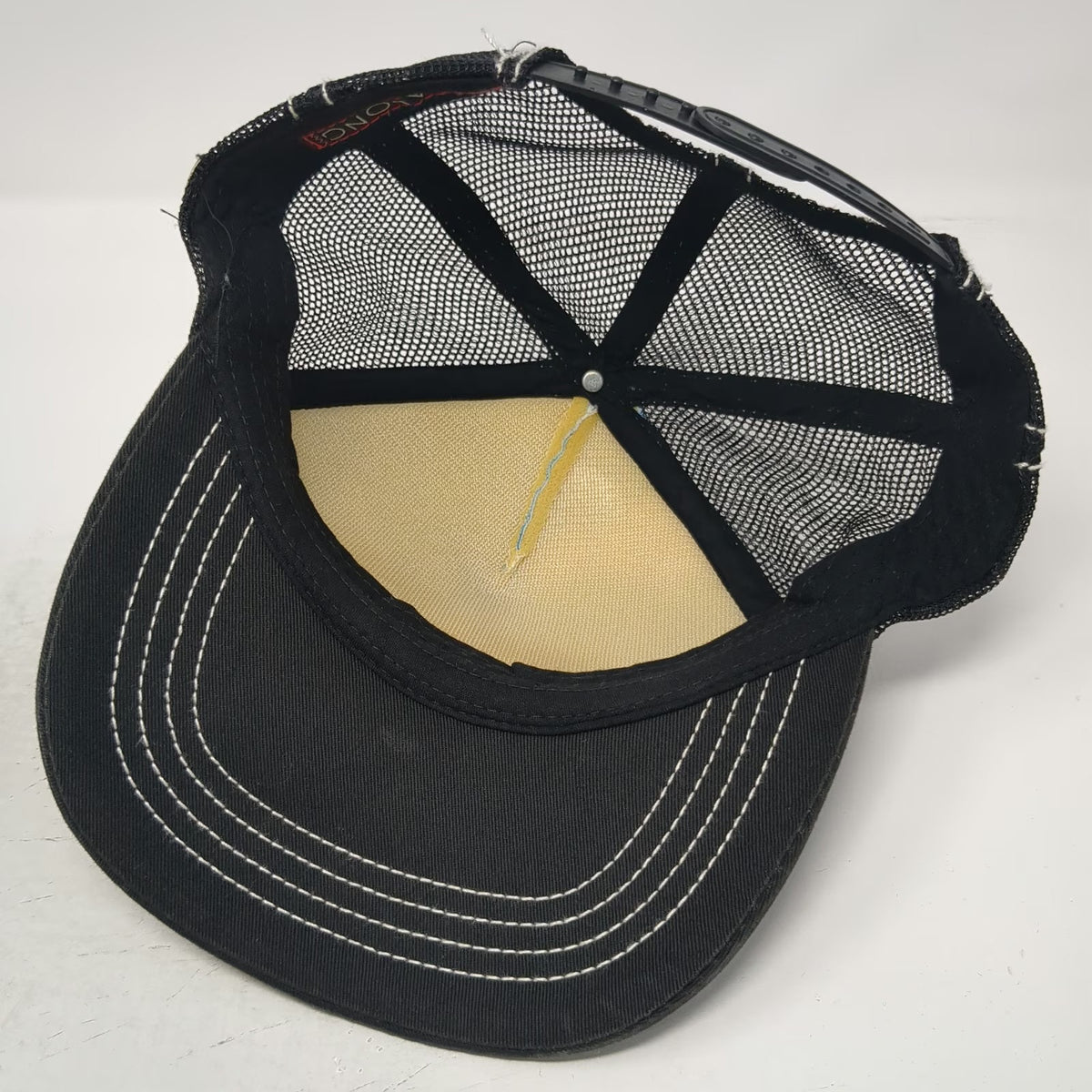 Billabong Trucker Hat Blue OSFM Sea Ya Photo Print Mesh Snapback Contrast Hat