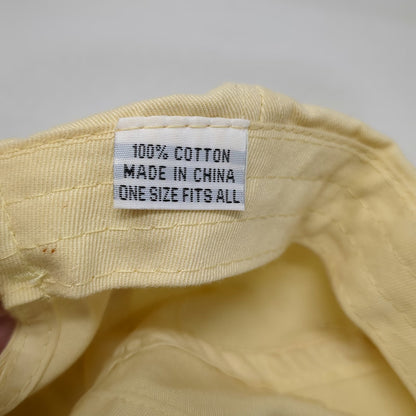 American Dry Goods Crow Creek Golf Hat Yellow One Size Baseball Cap Slideback