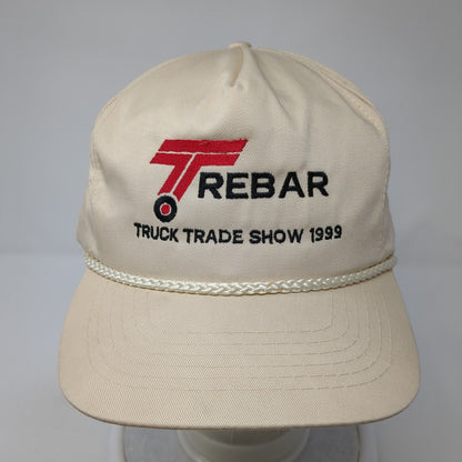 Trebar Truck Trade Show 1999 Strapback Hat Tan One Size Adjustable Rope Otto