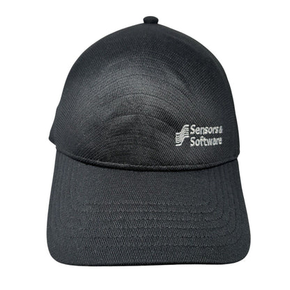 Sensors & Software Strapback Trucker Hat Black One Size Mesh Back