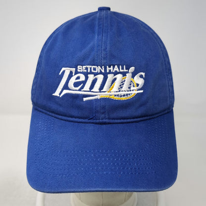 Pacific Headwear Seton Hall Tennis Baseball Cap Blue One Size Embroidered Hat