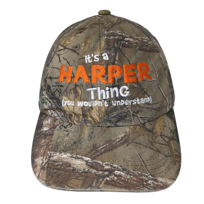 It's A Harper Thing Slideback Hat Multi Camo One Size Realtree Hunting