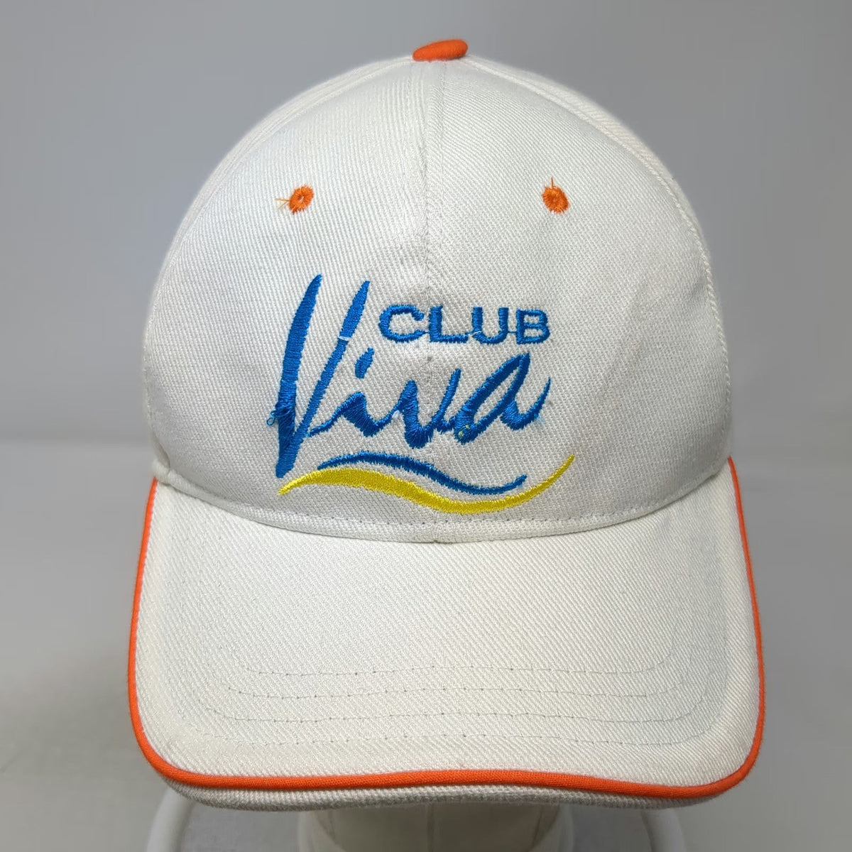 Baseball Cap White One Size Wyndham Resorts Club Viva Logo Adjustable Hat
