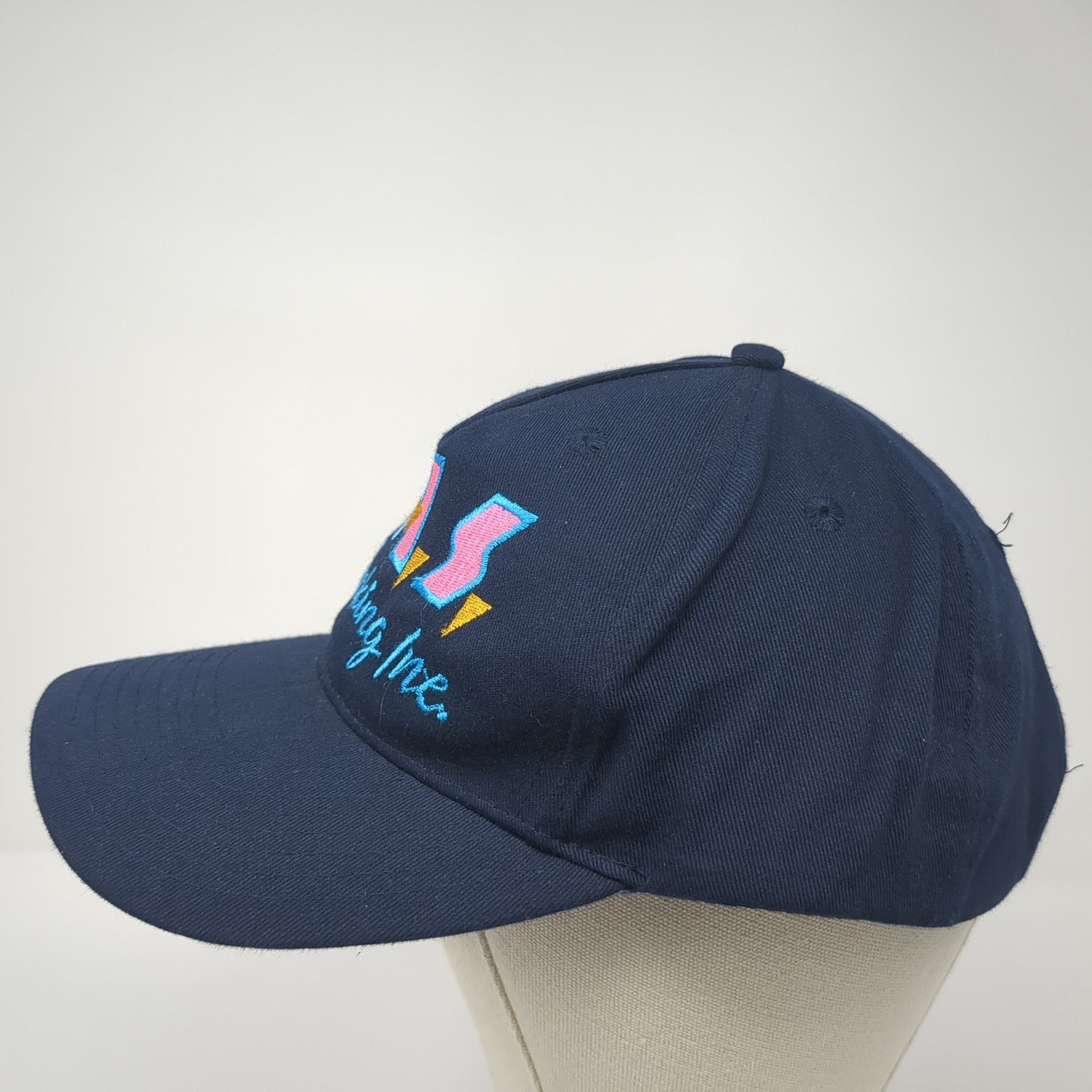 TAS Trucking Inc. Strapback Hat Blue One Size Adjustable Head To Toe