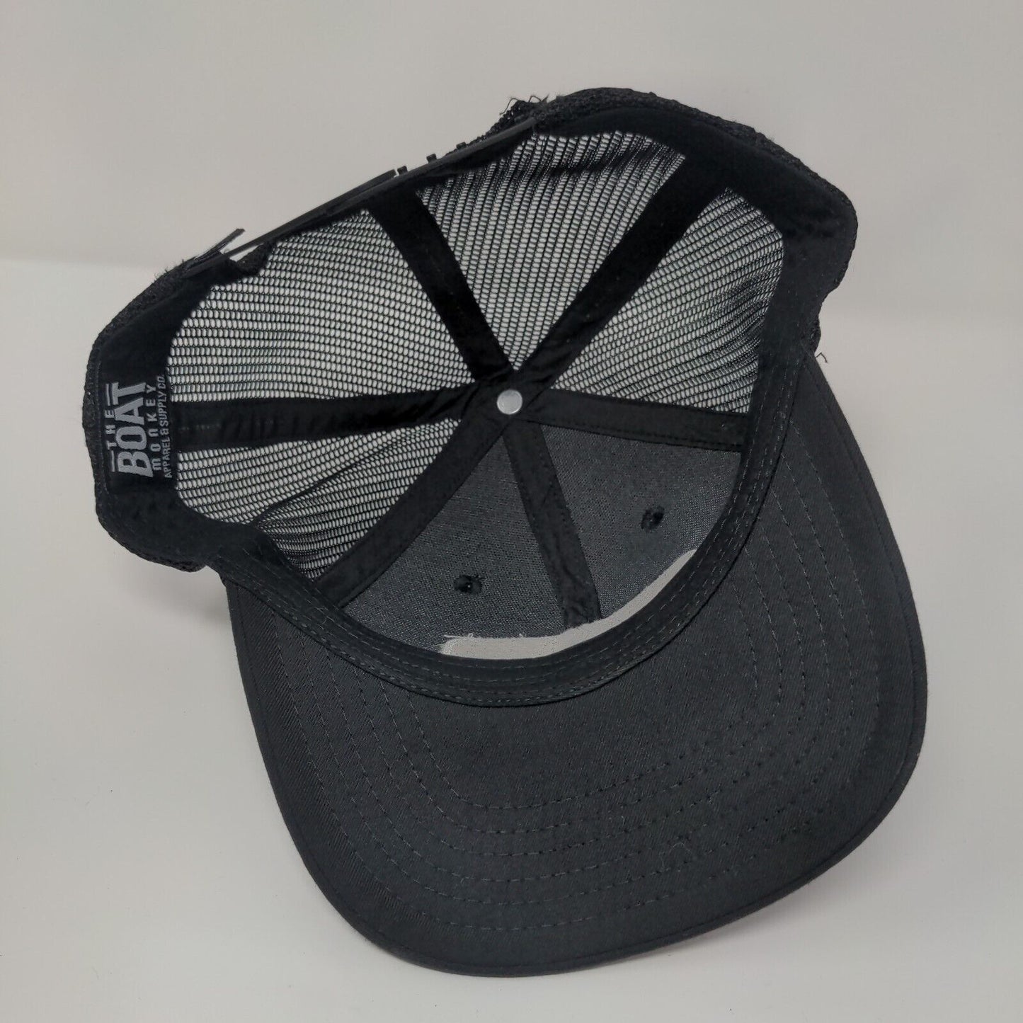 Russell Worldwide Snapback Trucker Hat Black One Size The Boat Monkey