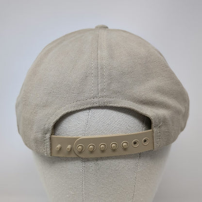 Ibis Headwear Snapback Hat Beige Green One Size Made in USA Two Tone LD Logo