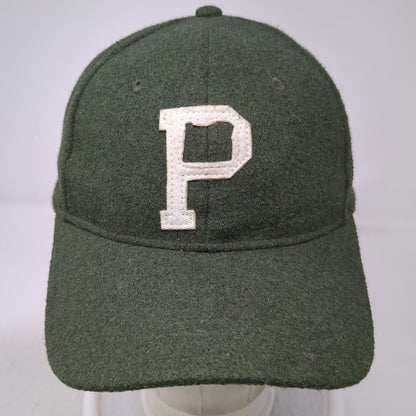 Portland Gear Baseball Cap Green One Size P Oregon Logo Leather Slideback Hat