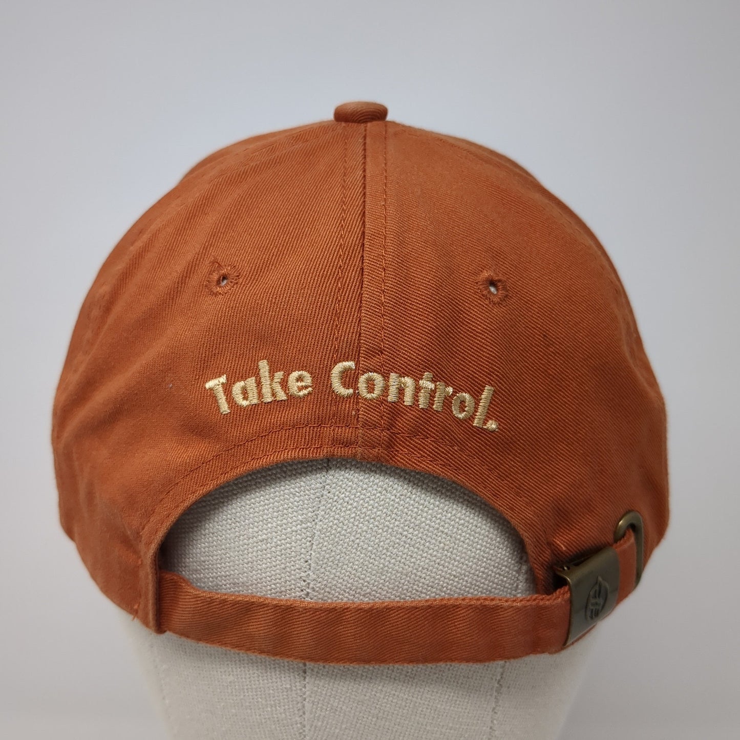 Golden Harvest Take Control Baseball Cap Orange One Size Adjustable 6 Panel