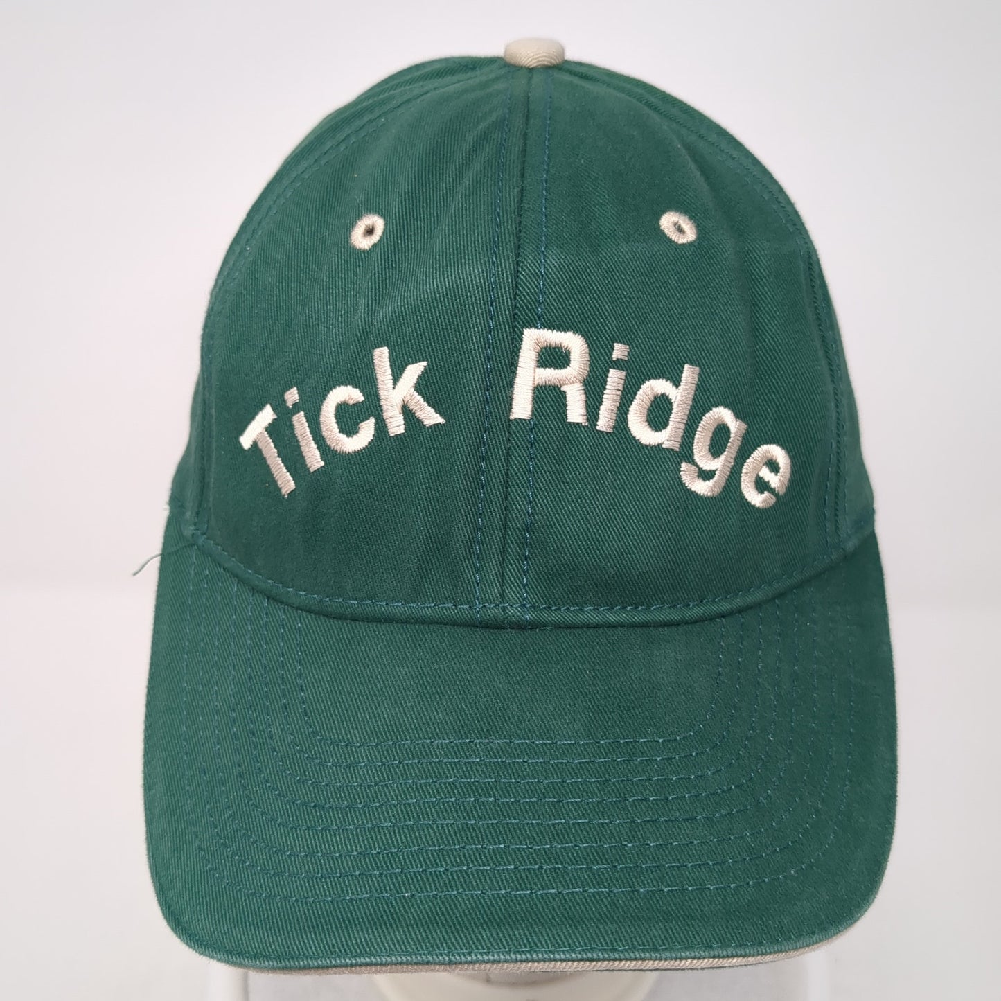 Tick Ridge Strapback Baseball Cap Green One Size Adjustable Advantage Series
