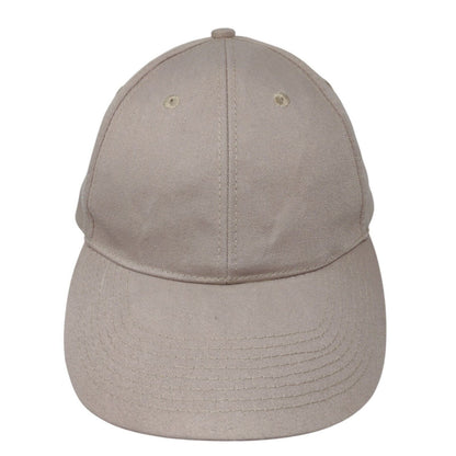 Big Custom Strapback Hat Tan One Size Adjustable Vented Holes 6 Panel Blank