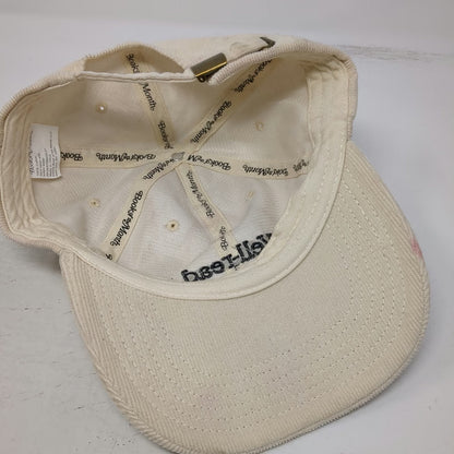 Book of the Month Beige Baseball Cap One Size Corduroy Well-read Side Logo Hat