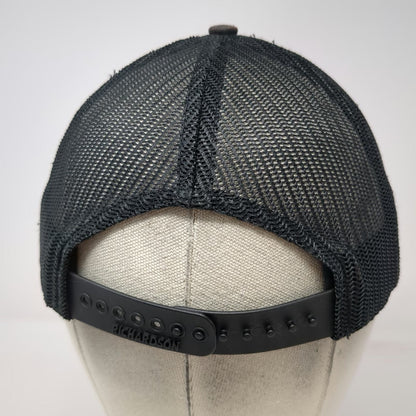 Richardson Trucker Hat Black Size Small AztecEnergy Mesh Snapback Logo Work