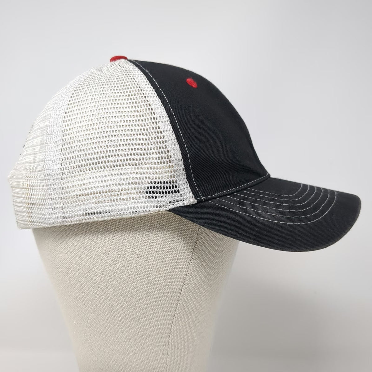 Vie Trucker Hat Black One Size Snapback Mesh Sockeye Brewing Salmon Fish Idaho