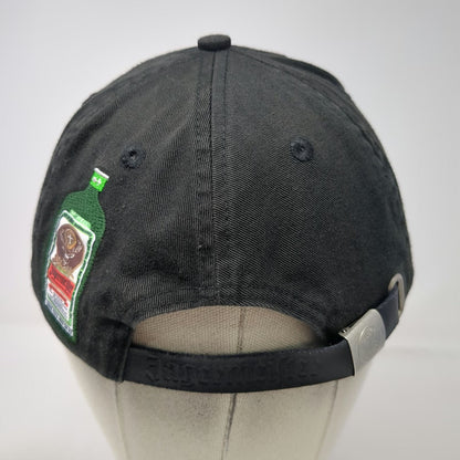 Jagermeister Baseball Cap Black One Size Stag Logo Bottle Embroidery Strap
