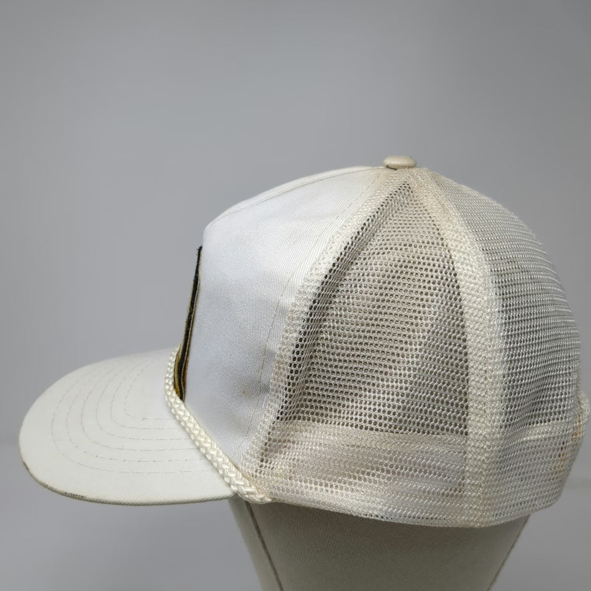 AmaPro Trucker Hat White One Size Spike Invitational 89 Mesh Snapback Patch