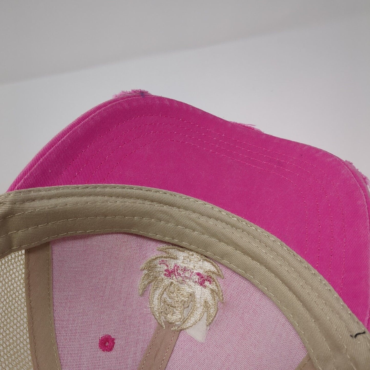 Hank Snapback Trucker Hat Multicolor OS Adjustable Mesh Back Distressed Adams